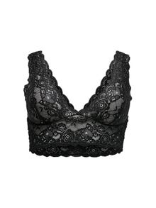 ONLY Curvy lace Bralette -Black - 15218498