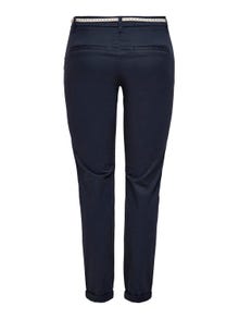 ONLY Pantalons Regular Fit Taille moyenne -Night Sky - 15218519
