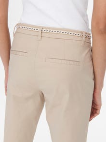ONLY Normal geschnitten Mittlere Taille Hose -Pumice Stone - 15218519