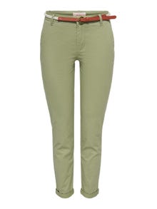 ONLY Pantalons Regular Fit Taille moyenne -Aloe - 15218519