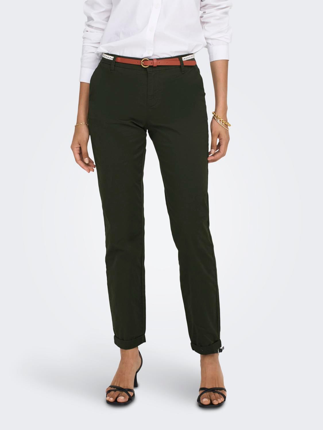 Dark green sales chinos womens