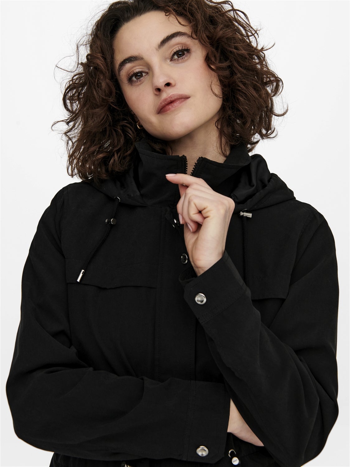 Hooded parka Jacket | Black | ONLY®