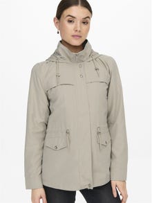 ONLY Hooded parka Jacket -Silver Lining - 15218612