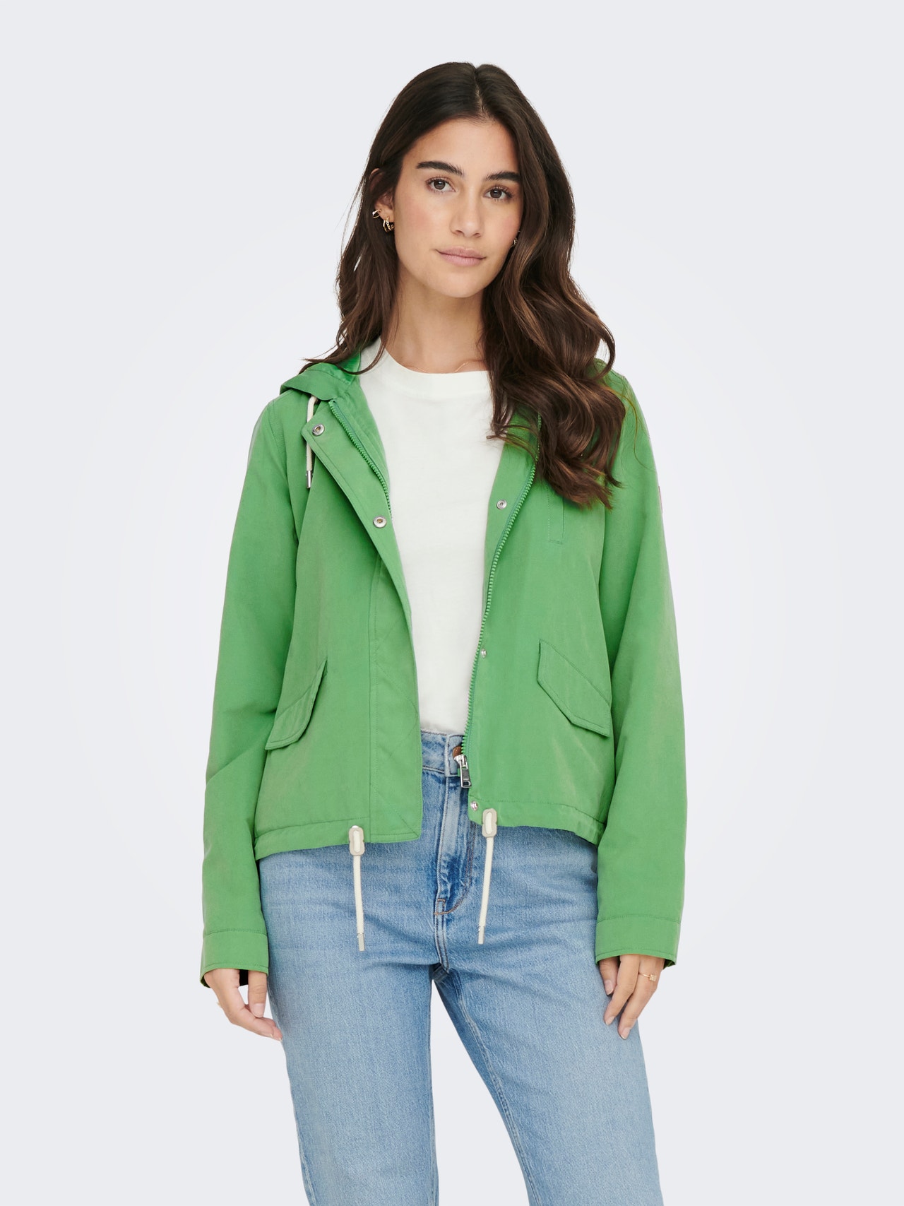 ONLY Capuchon Jas -Green Bee - 15218613