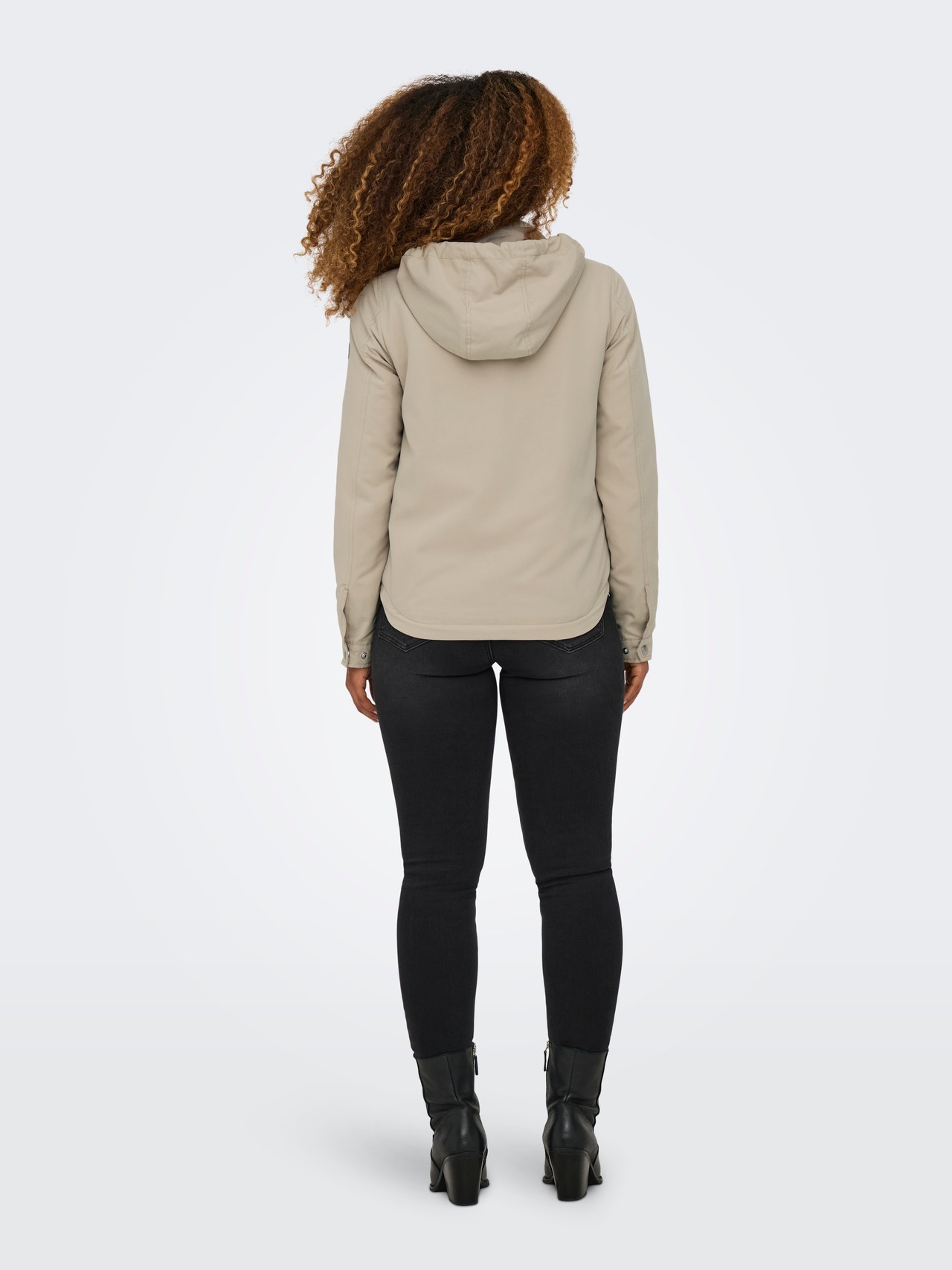 ONLY Kapuuts Jope -White Pepper - 15218613