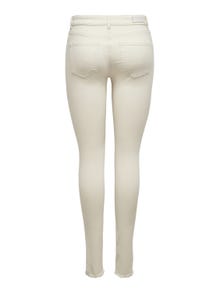 ONLY Jeans Skinny Fit Taille moyenne -Ecru - 15218655