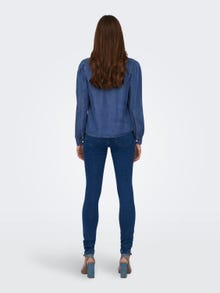 ONLY Klassisk denimskjorte -Medium Blue Denim - 15218685