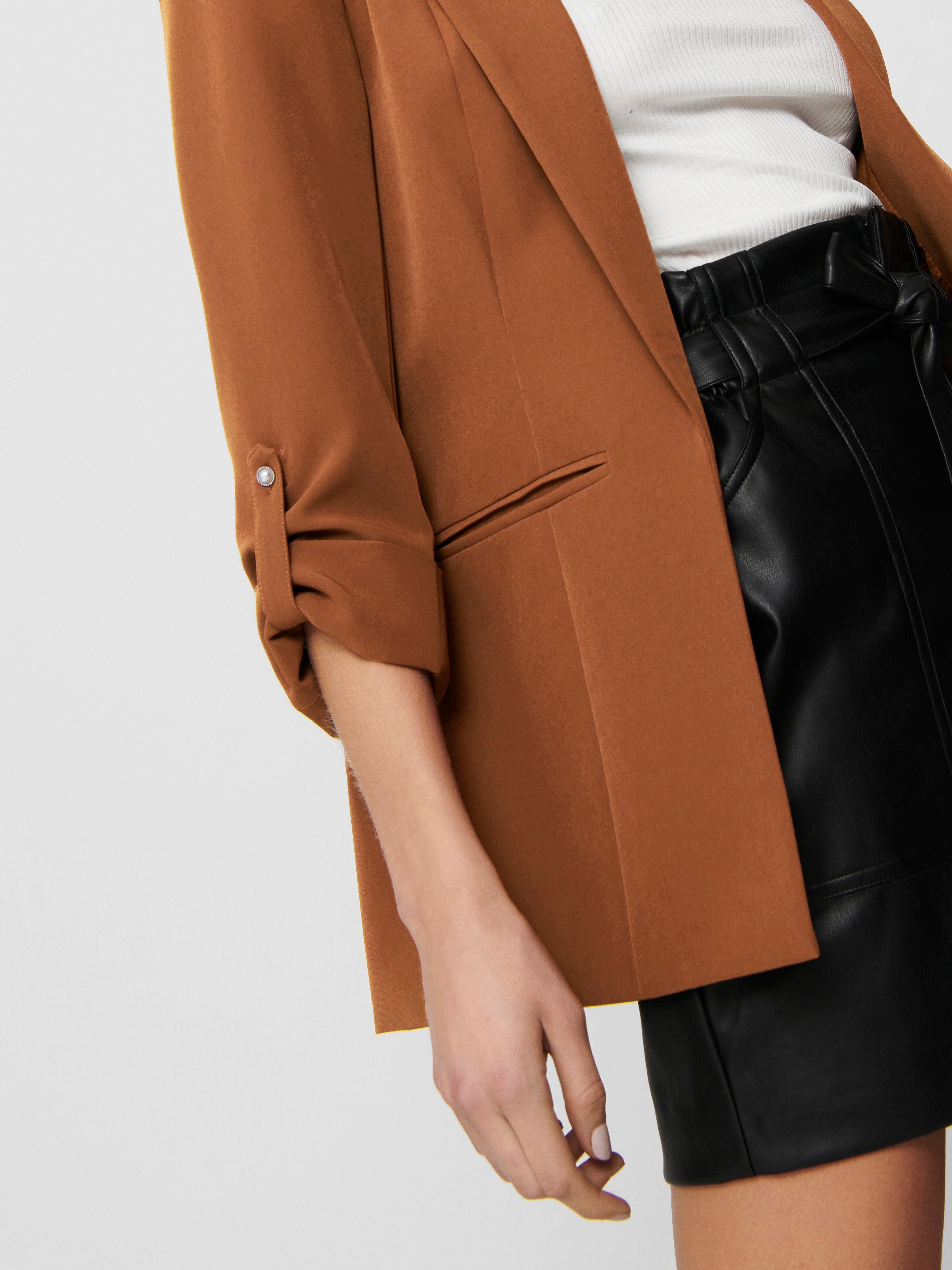 3/4 sleeved Blazer Medium Brown ONLY®