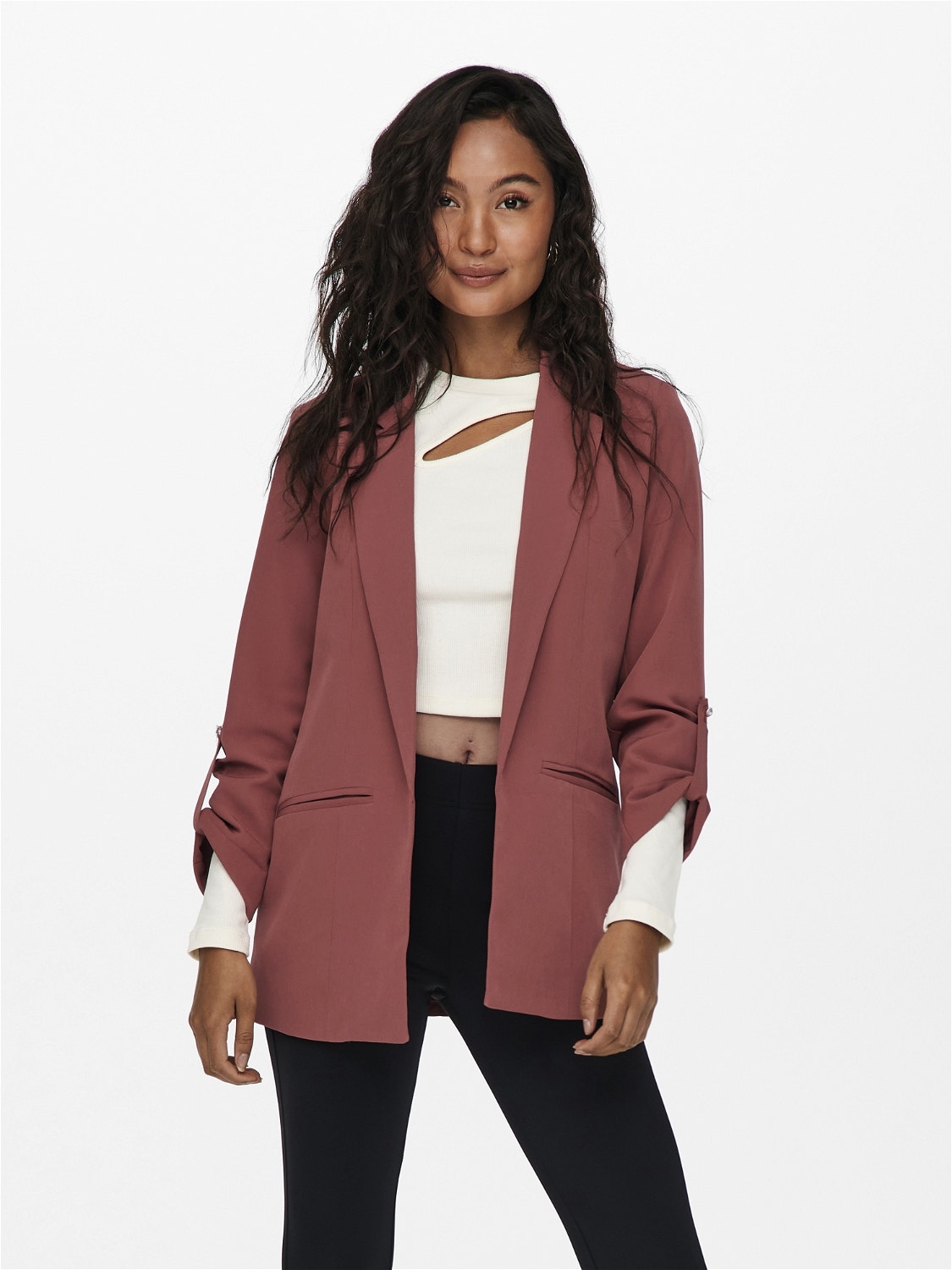 ONLY Manches 3/4 Blazer -Apple Butter - 15218743