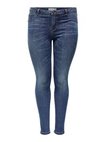 ONLY Skinny Fit Mittlere Taille Jeans -Medium Blue Denim - 15219189