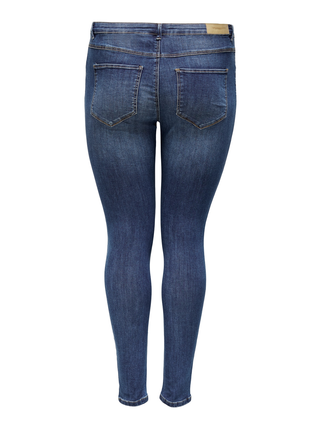 ONLY Curvy carflora life reg Skinny fit-jeans -Medium Blue Denim - 15219189