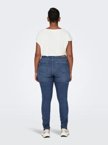 ONLY Curvy carflora life reg Skinny jeans -Medium Blue Denim - 15219189