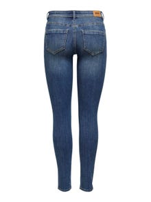 ONLY ONLWAUW MID waist SKINNY Jeans -Medium Blue Denim - 15219241
