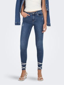 ONLY Liibuv lõige Keskmine vöökoht Teksad -Medium Blue Denim - 15219241