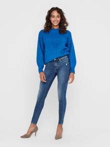 ONLY Jeans Skinny Fit Taille moyenne -Medium Blue Denim - 15219241