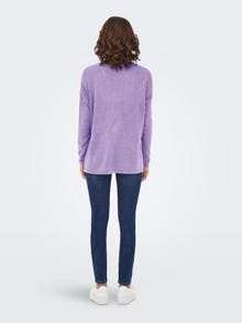 ONLY V-hals Strikket pullover -Purple Rose - 15219642