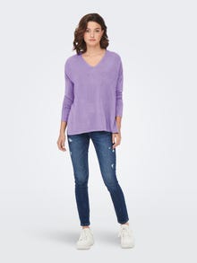 ONLY V-Neck Pullover -Purple Rose - 15219642
