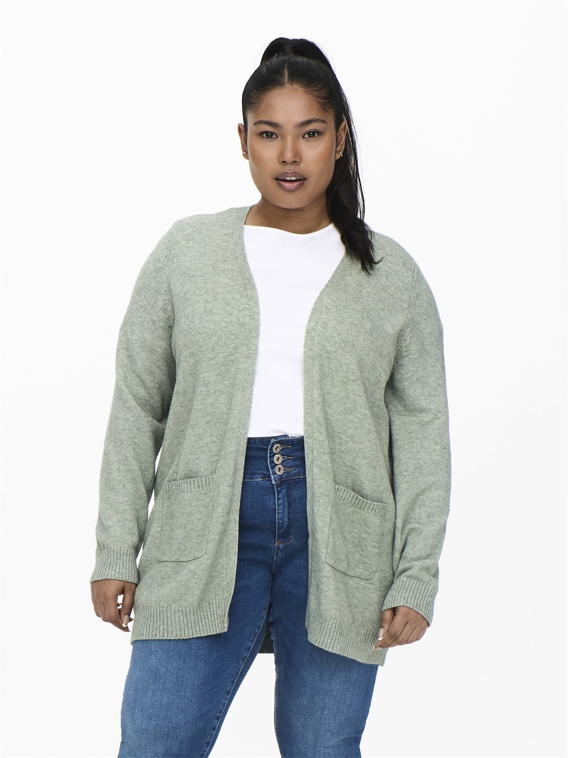 cardigan vert pastel