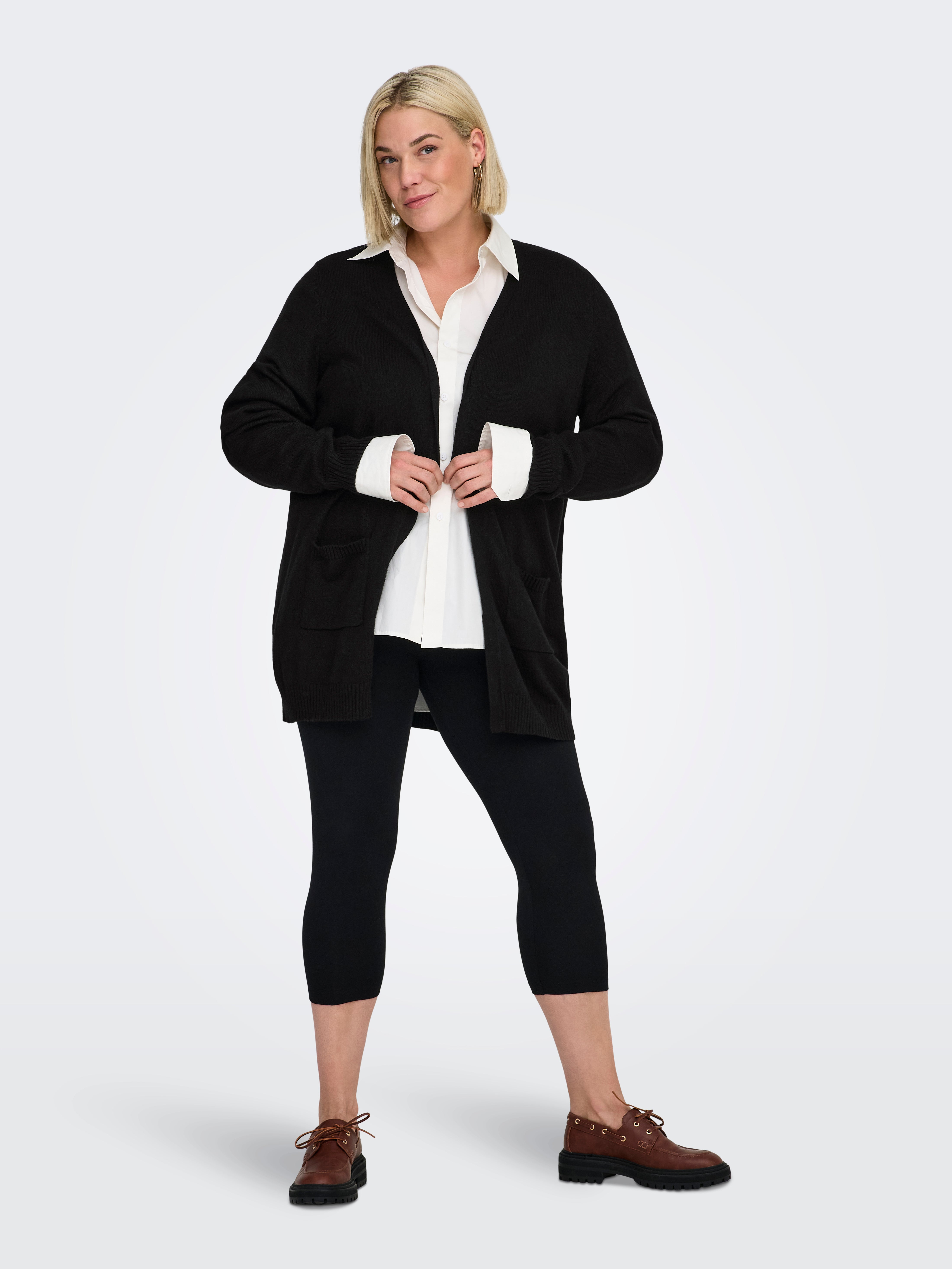 IN STOCK Open Knit Cardigan - Black main image 1