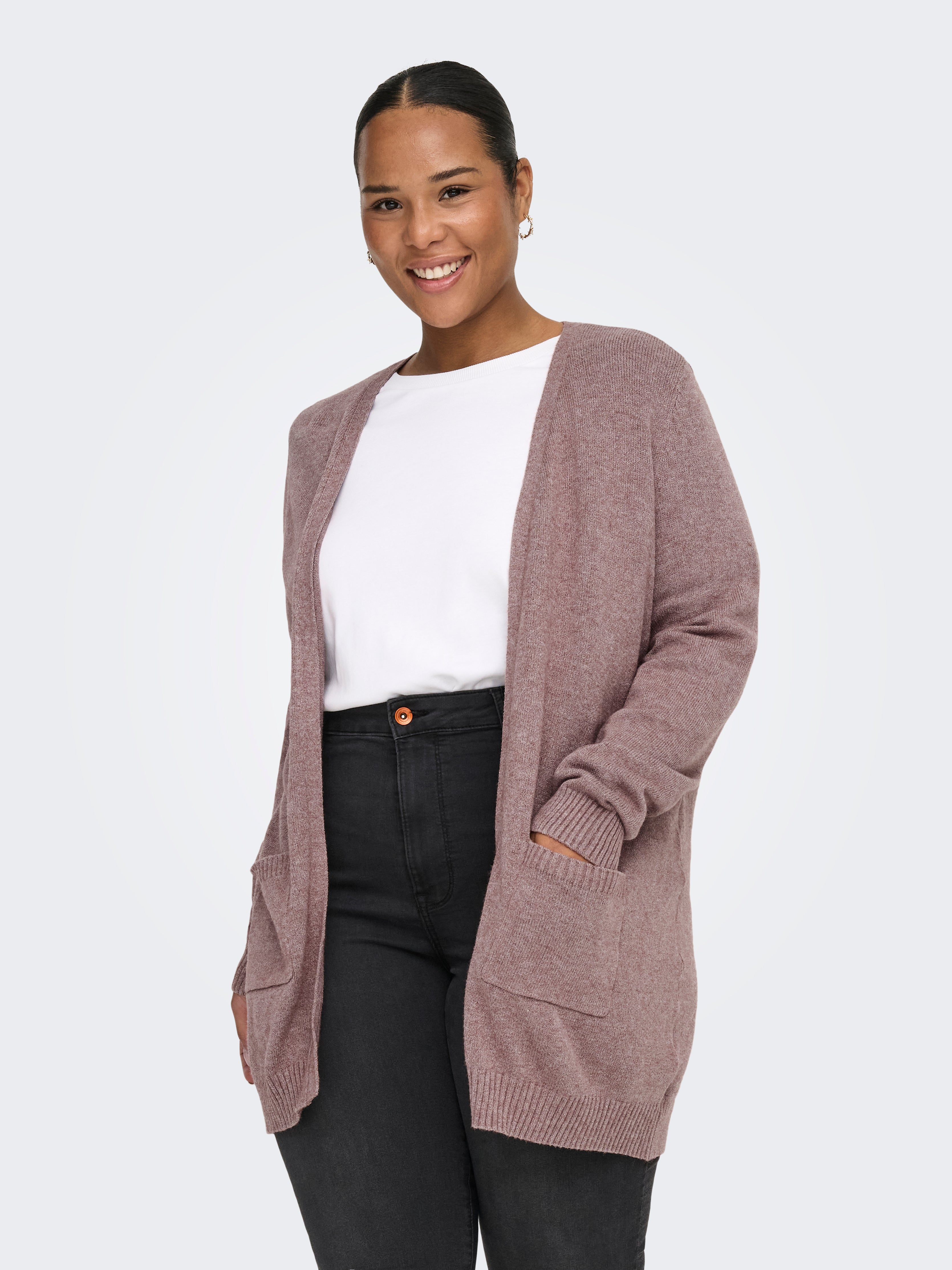 ONLY Carmakoma Gebreid vest 'CARWisty' in Ecru | ABOUT YOU ONLY Carmakoma Gebreid vest 'CARWisty' in Ecru | ABOUT YOU