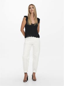 ONLY Carrot Fit High waist Jeans -White - 15219708