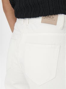 ONLY Jeans Carrot Fit Taille haute -White - 15219708