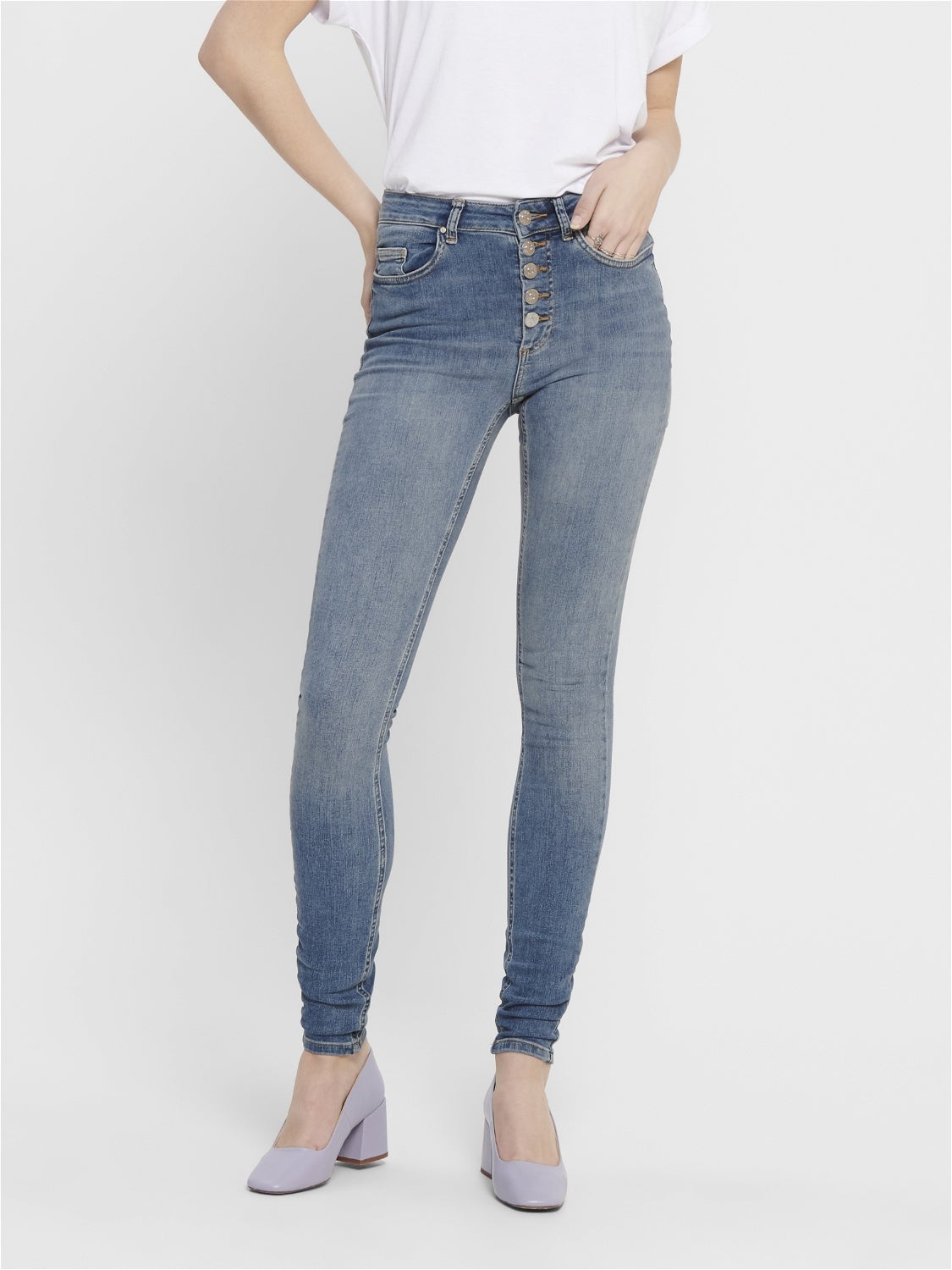 Onlblush Hohe Taille Skinny Fit Jeans