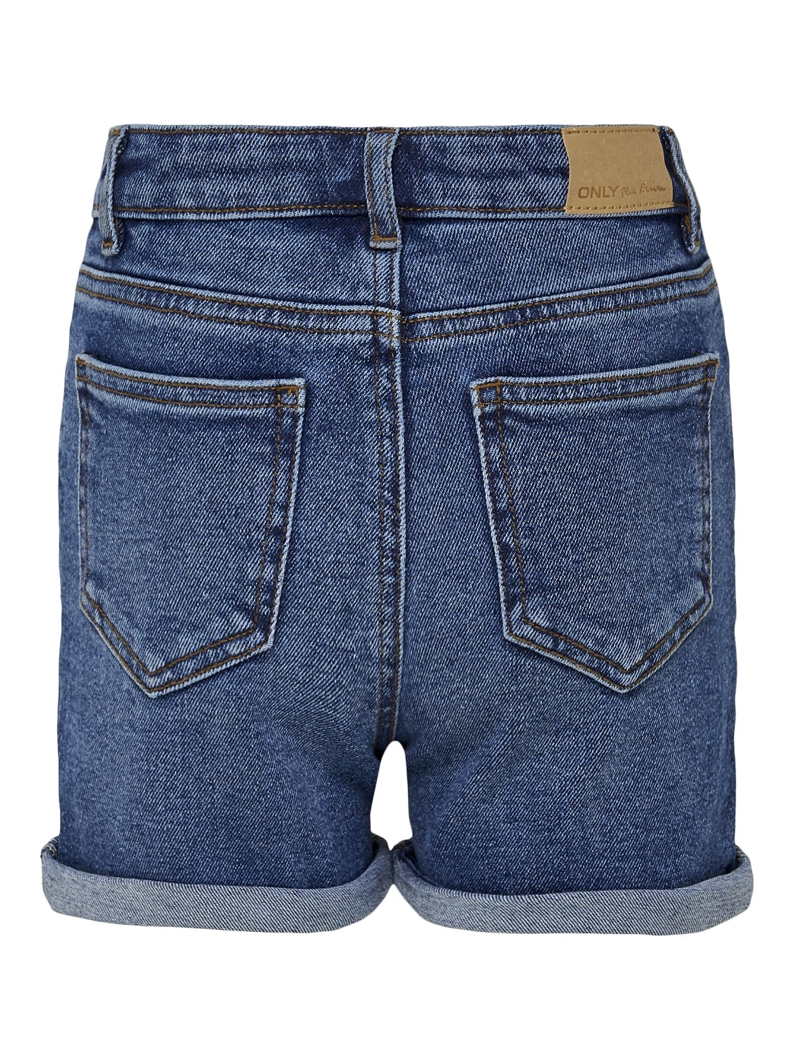 ONLY Shorts Regular Fit Ourlets repliés -Medium Blue Denim - 15220037