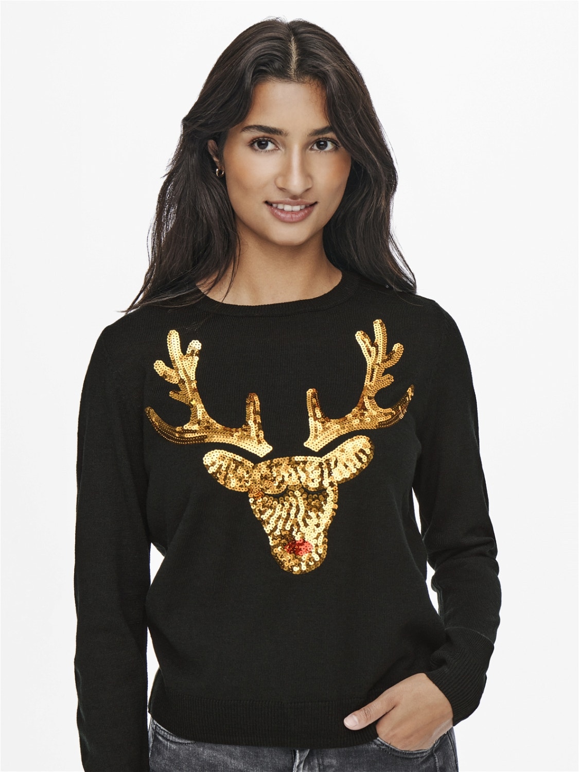 ONLY Weihnachts- Pullover -Black - 15220363