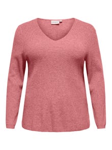 ONLY Curvy Strickpullover -Dusty Rose - 15220491