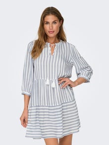 ONLY Striped loose fitted dress -Cloud Dancer - 15220521