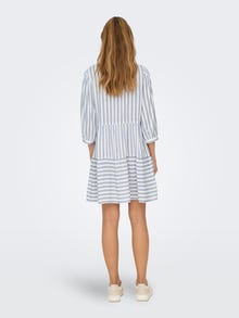 ONLY Striped loose fitted dress -Cloud Dancer - 15220521