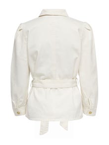 ONLY Belt Denim jacket -Ecru - 15220523