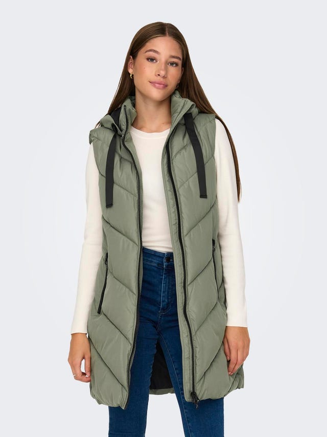 ONLY Long hooded vest - 15220630