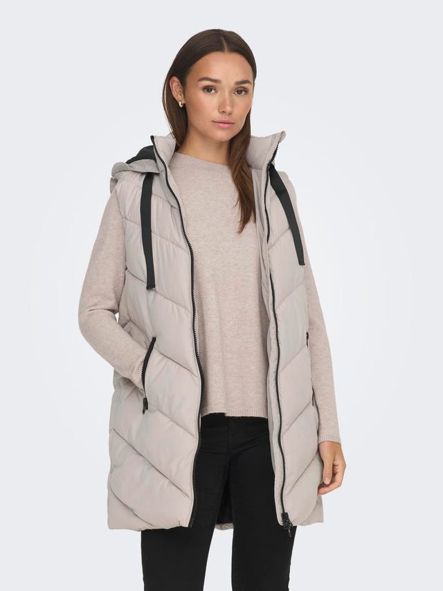 ONLY Long hooded vest - 15220630