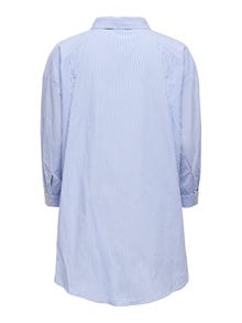 ONLY Oversized fit Manchetten met knoop Overhemd -White - 15220637