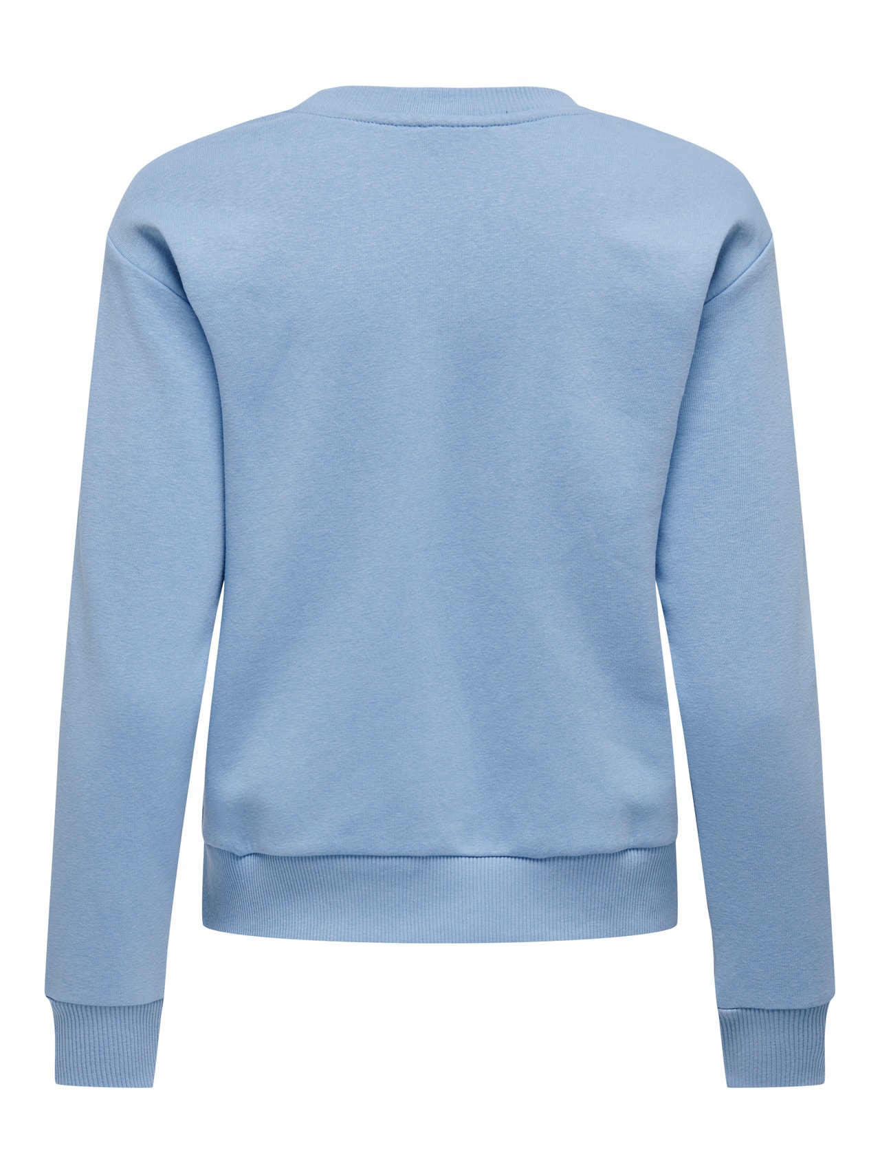 ONLY Regular fit O-hals Geribde mouwuiteinden Sweatshirt -Bel Air Blue - 15221015