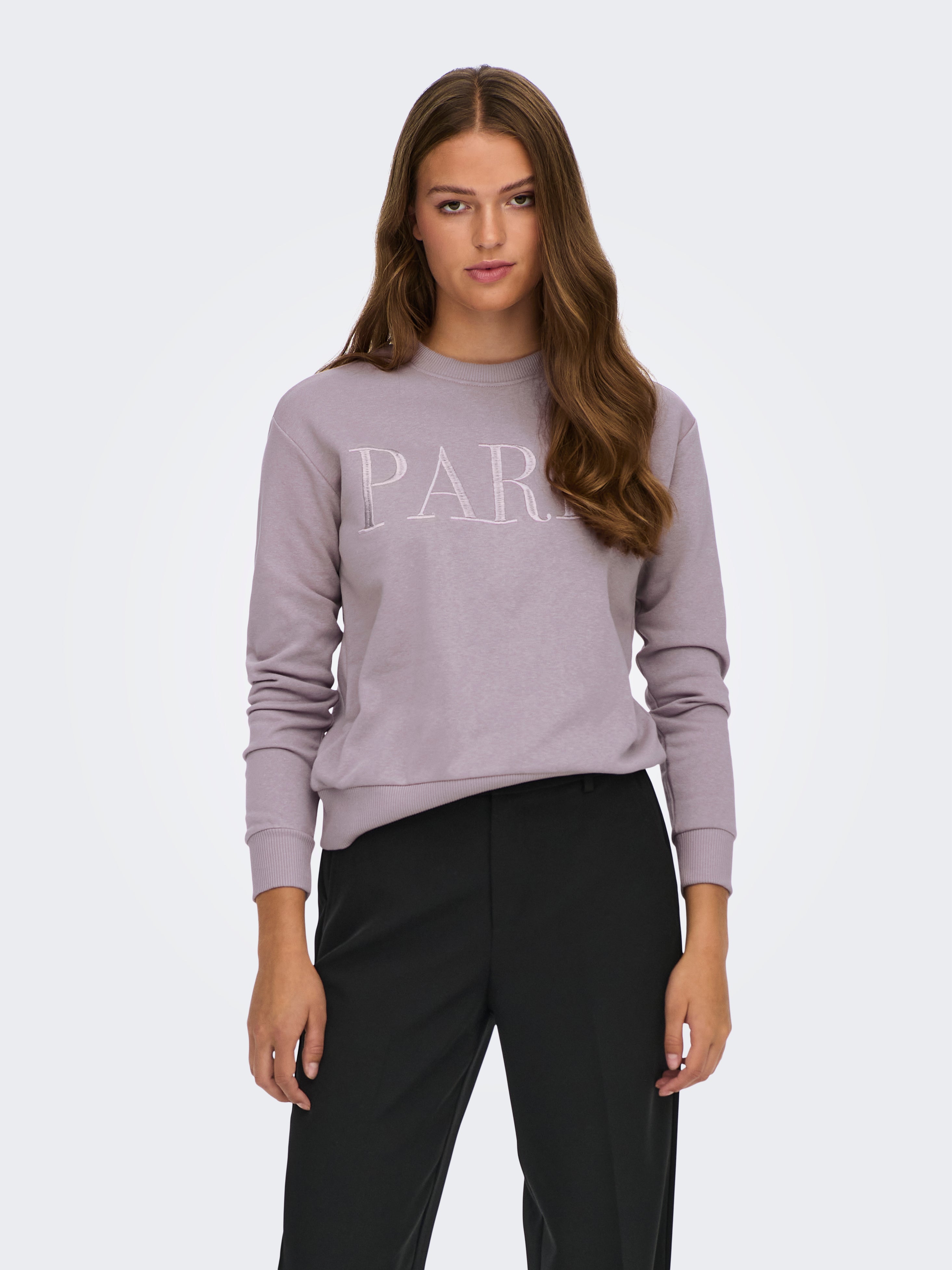 Women's round cheap neck sweatshirts