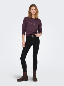ONLY Texte Sweat-shirt -Plum Perfect - 15221015