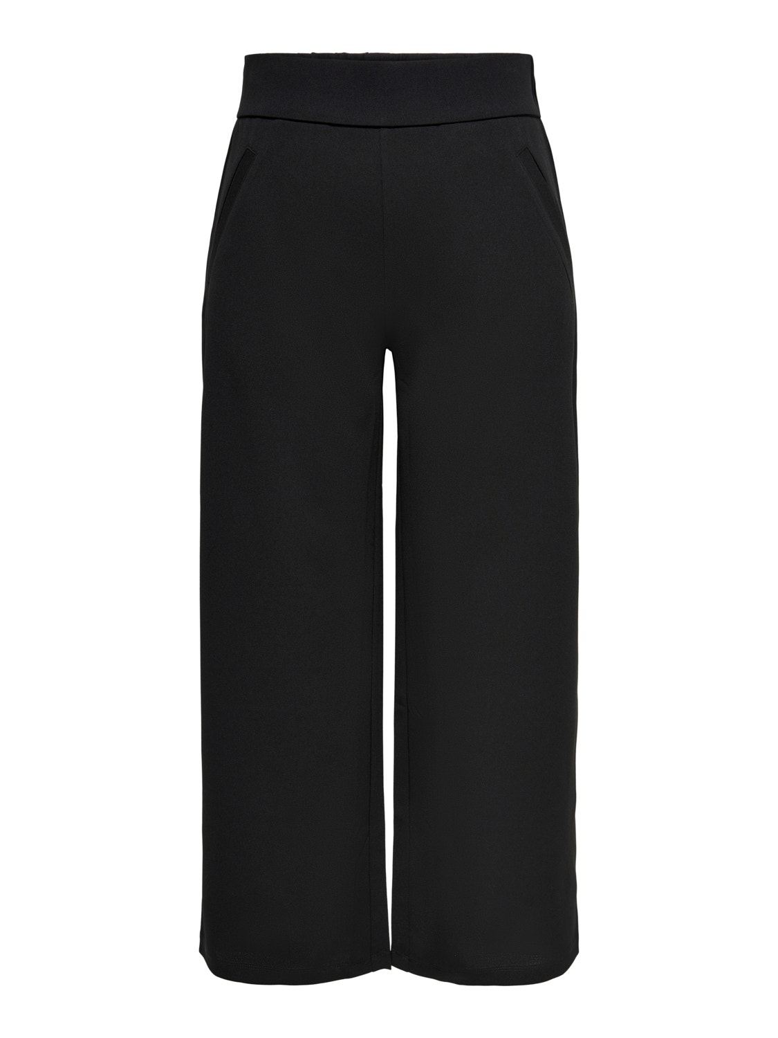 ONLY Cropped Wide Leg Trousers -Black - 15221060