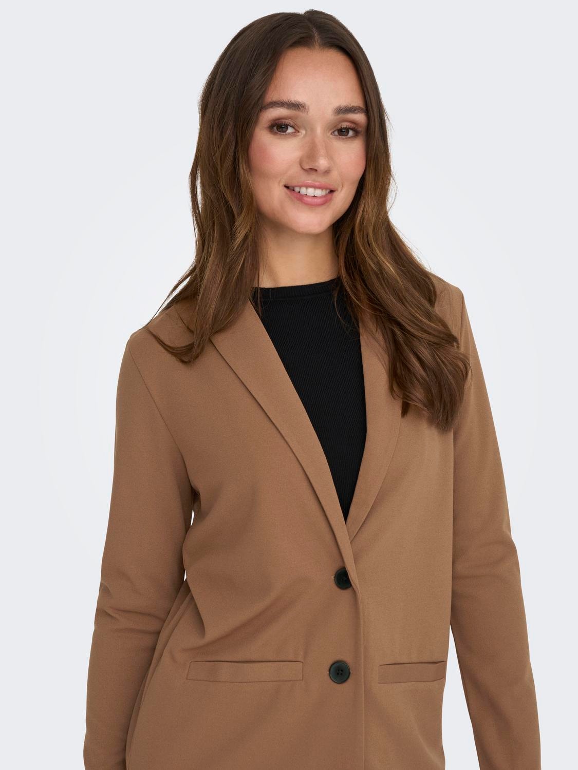 ONLY Lang Blazer -Toasted Coconut - 15221235