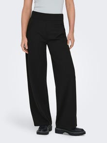 ONLY Wide Leg Fit High waist Trousers -Black - 15221238