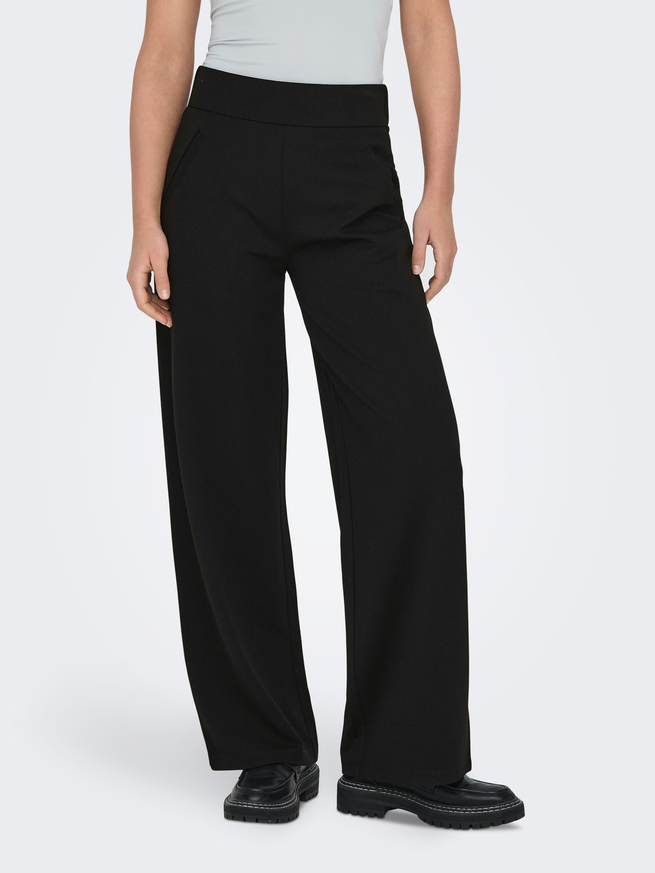 ONLY Wide Leg Trousers -Black - 15221238
