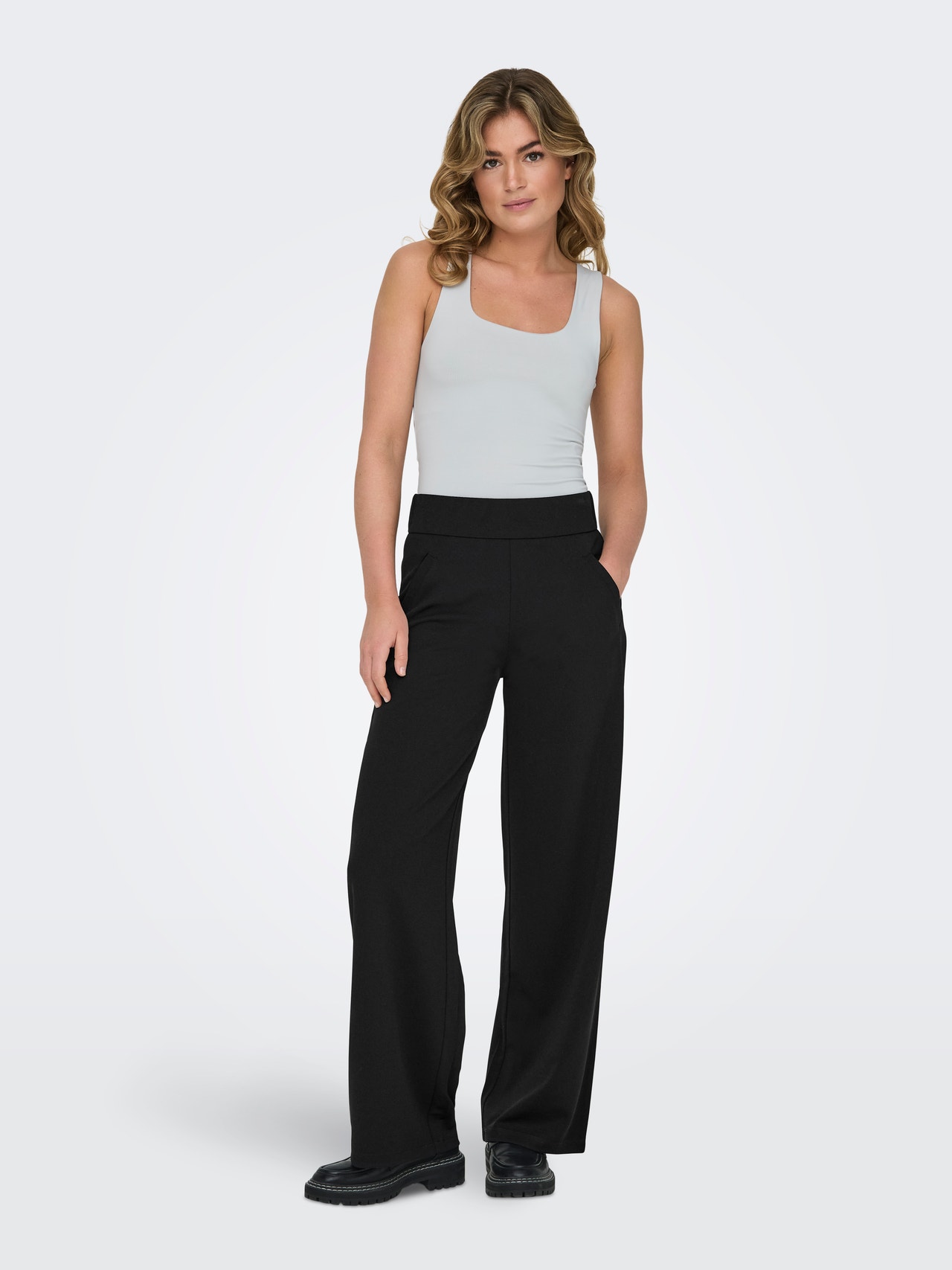 ONLY Wide Leg Trousers -Black - 15221238
