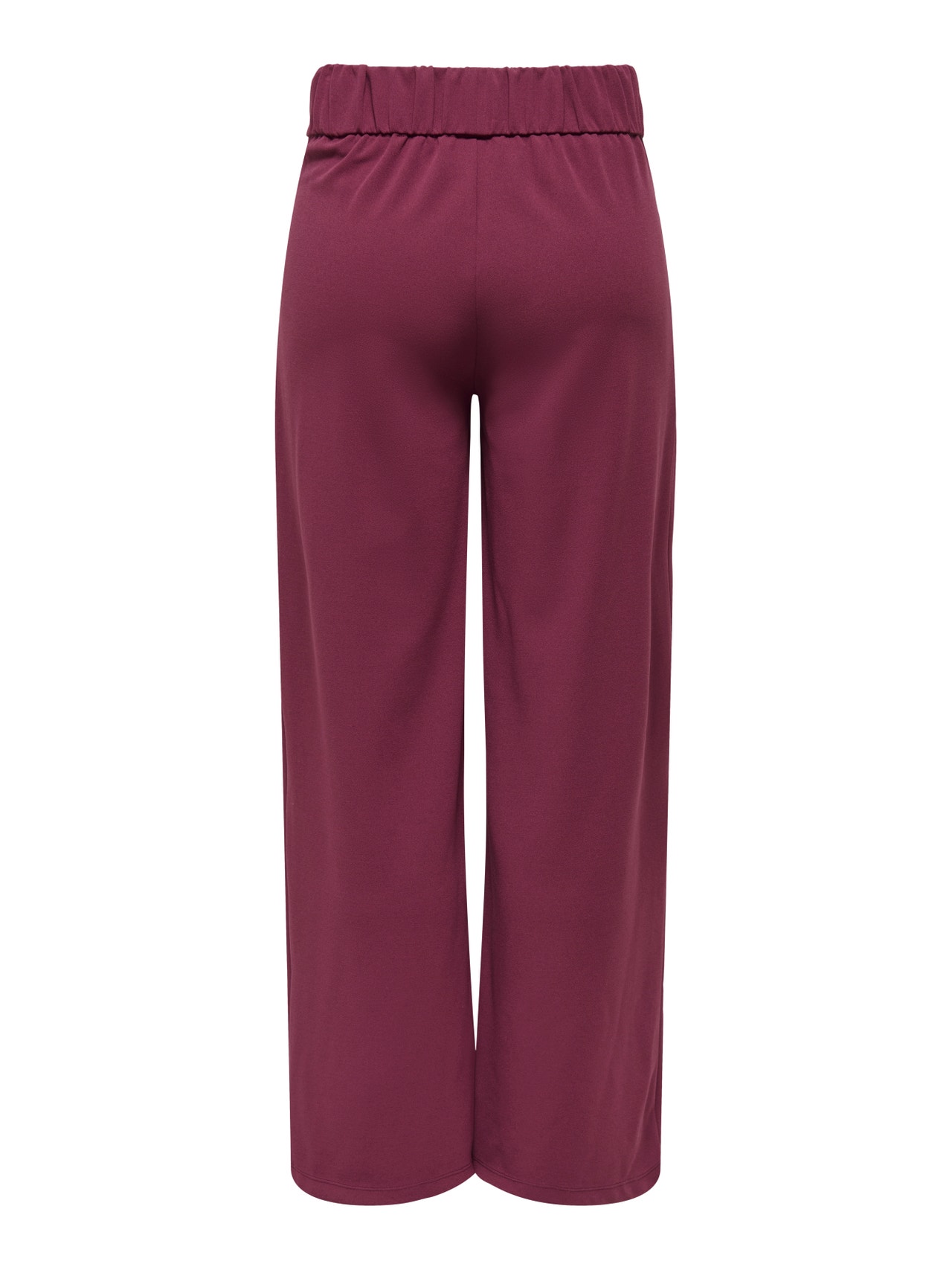 ONLY JDYLOUISVILLE Wide leg fit Leveälahkeiset housut -Maroon Banner - 15221238