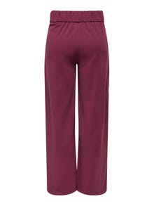ONLY JDYLOUISVILLE Wide leg fit Leveälahkeiset housut -Maroon Banner - 15221238