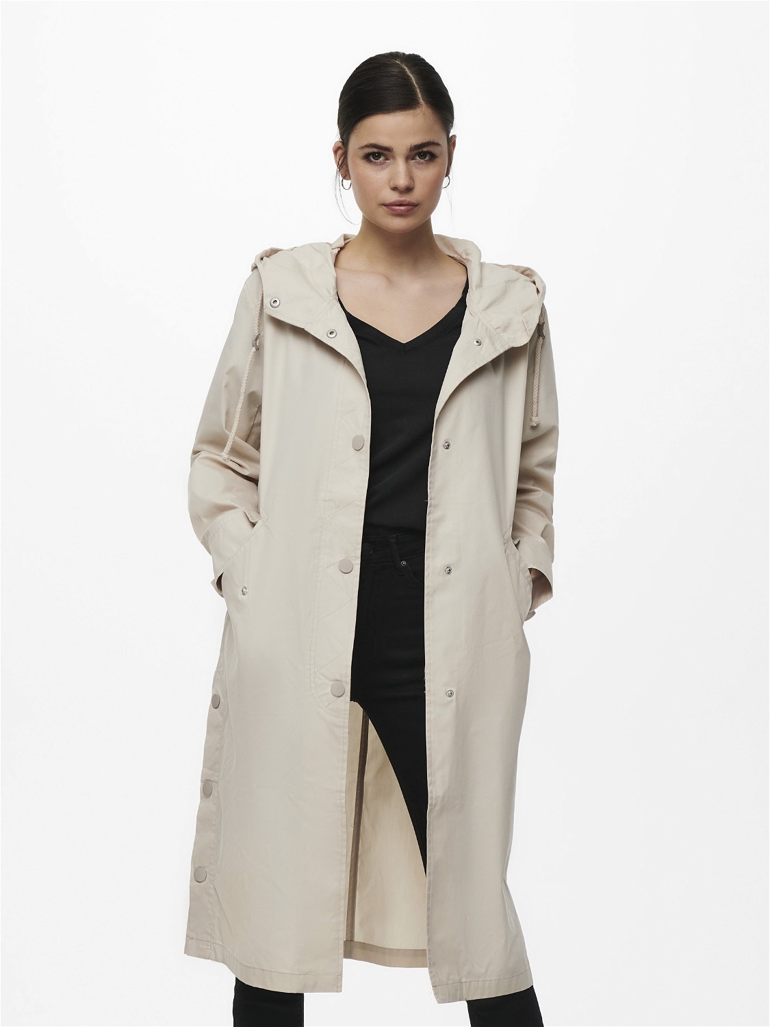 ONLY Long coat -Pumice Stone - 15221245