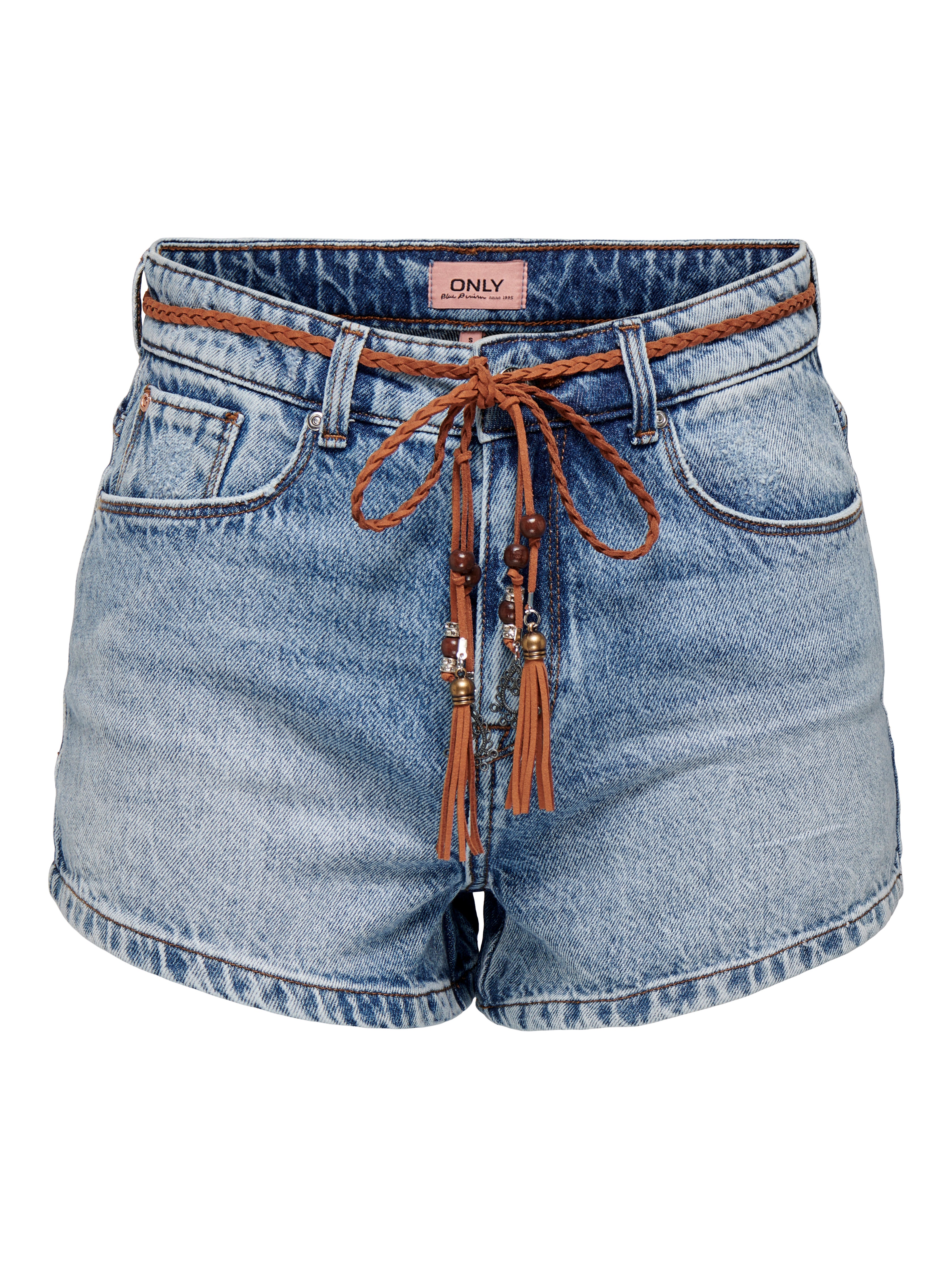 Thumbnail - Onlkelly Hohe Taille Normal Geschnitten Jeans-shorts