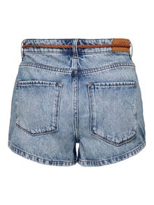 ONLY ONLKELLY High waist Regular fit Denim shorts -Light Blue Denim - 15221469