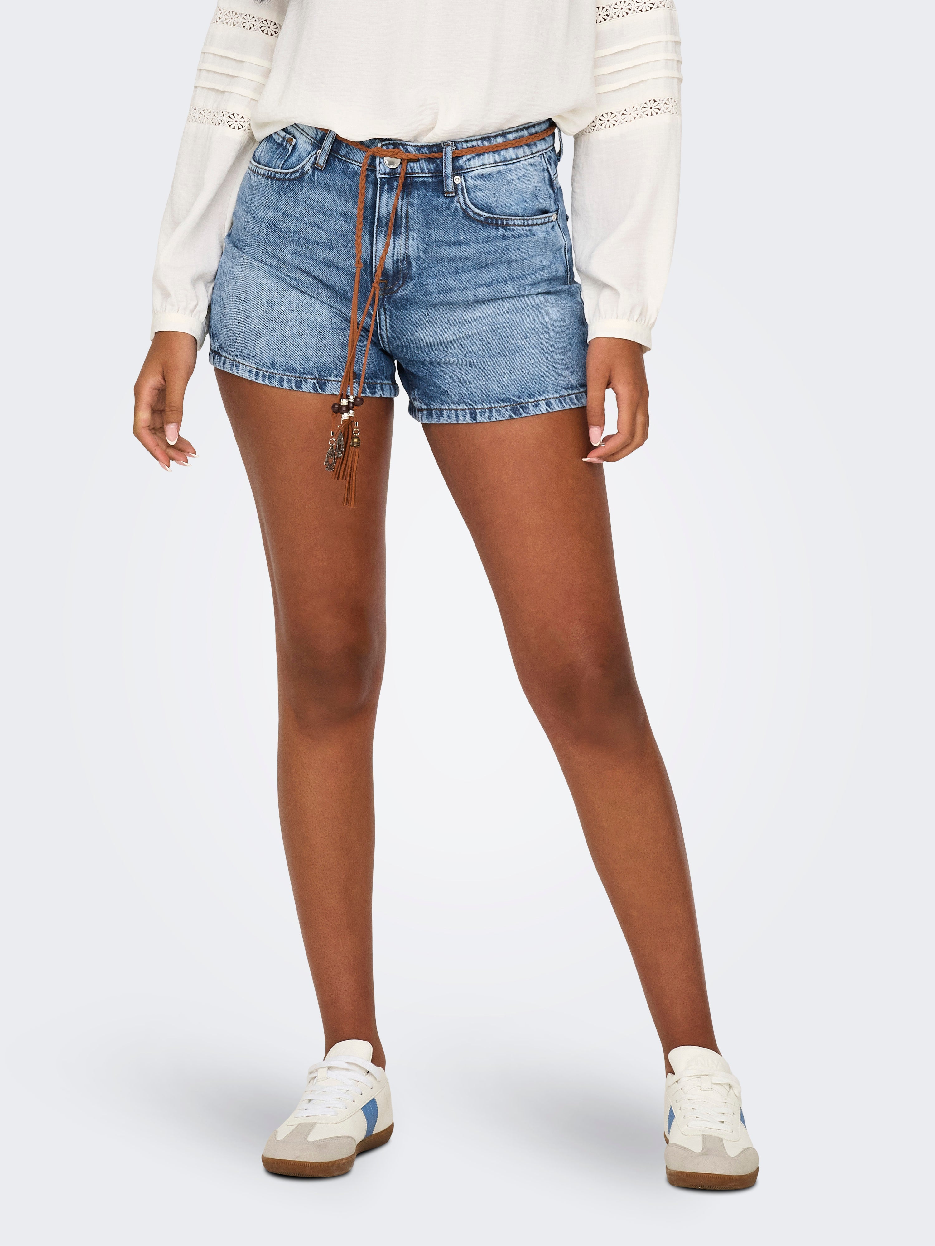 Onlkelly Hohe Taille Normal Geschnitten Shorts